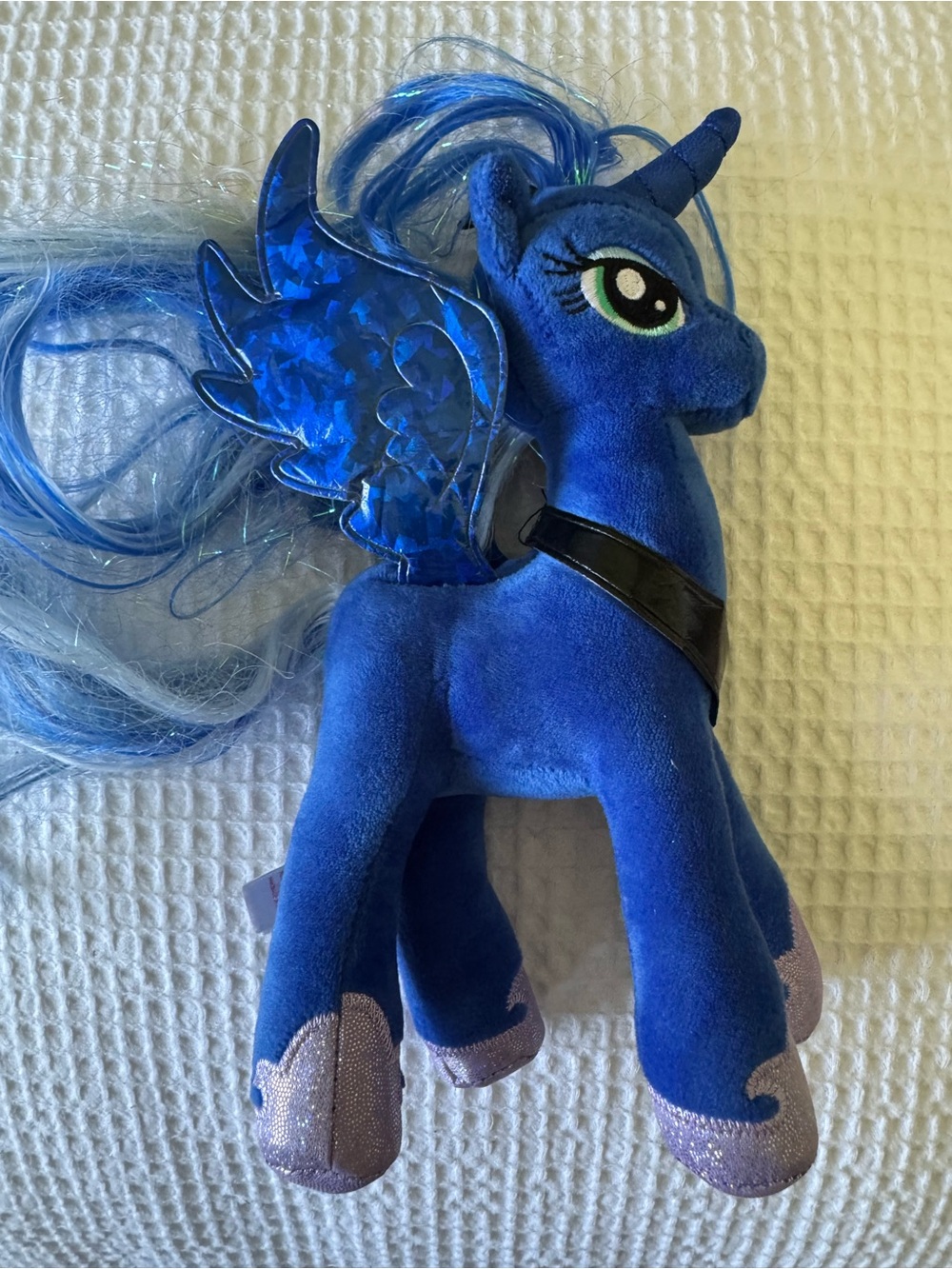 Ty Blue Princess Luna Plush with Shimmering Wings - Picture 4 of 11